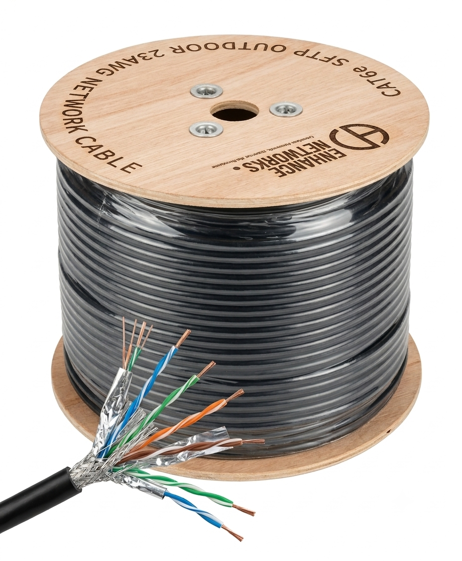 Enhance Cat6 SFTP Outdoor Cable 305m CCA (double jacket)