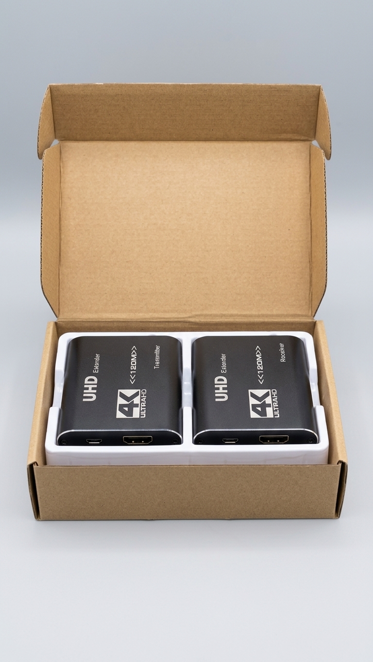 Enhance 4K 60Hz HDMI Extender Transmitter and Receiver Kit (Cat5/6) - Model S-EXT-4K-120M