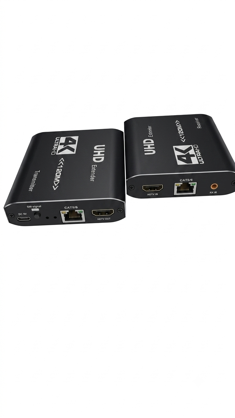 Enhance 4K 60Hz HDMI Extender Transmitter and Receiver Kit (Cat5/6) - Model S-EXT-4K-120M