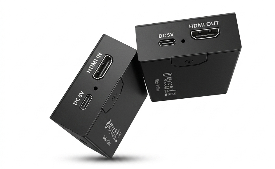 Enhance HDMI Extender Transmitter and Receiver Kit (Cat5/6) with Loop Out & Bi-directional IR - Model S-EXT-HD-60MC