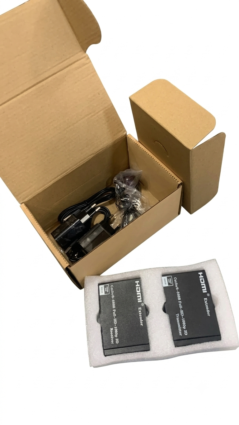 Enhance HDMI Extender Transmitter and Receiver Kit (Cat5/6) with Loop Out & Bi-directional IR - Model S-EXT-HD-60MC