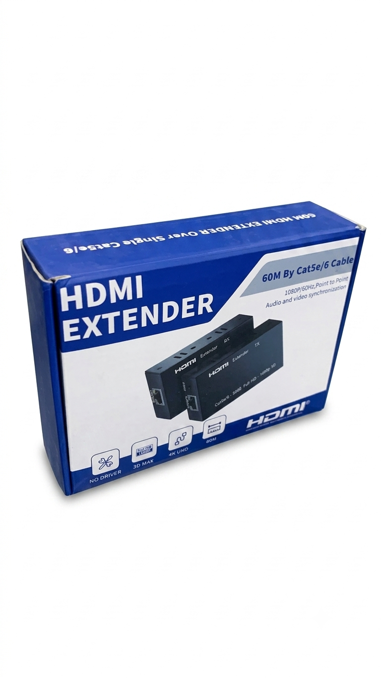Enhance 60m HDMI Extender over Single Cat5e/6 Kit - 4K UHD