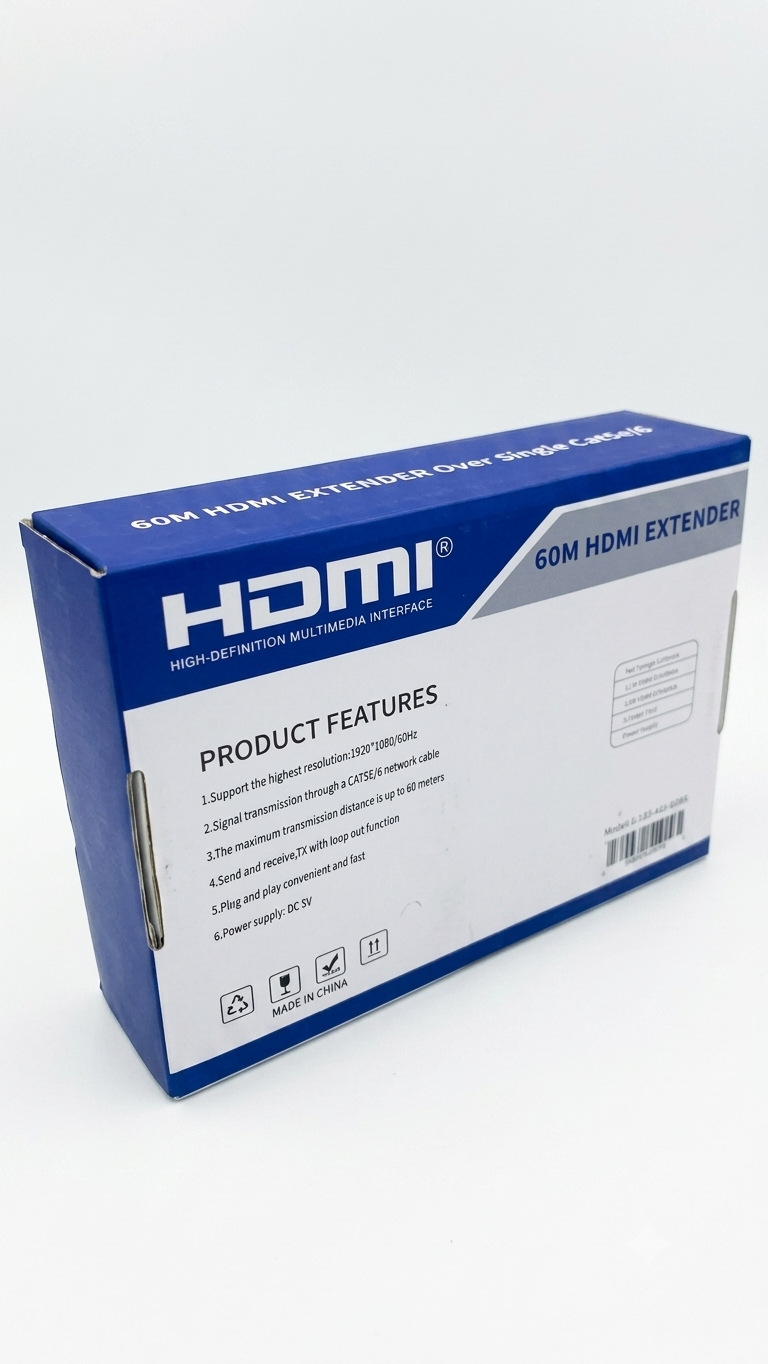 Enhance 60m HDMI Extender over Single Cat5e/6 Kit - 4K UHD