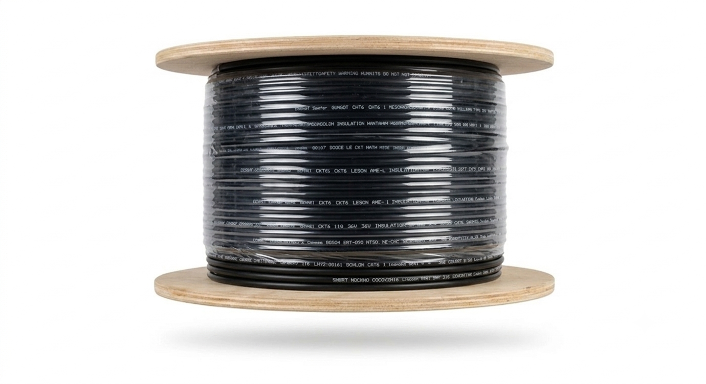 Enhance Coaxial RG-6 Dual copper Shield 300 Yards - Black PVC