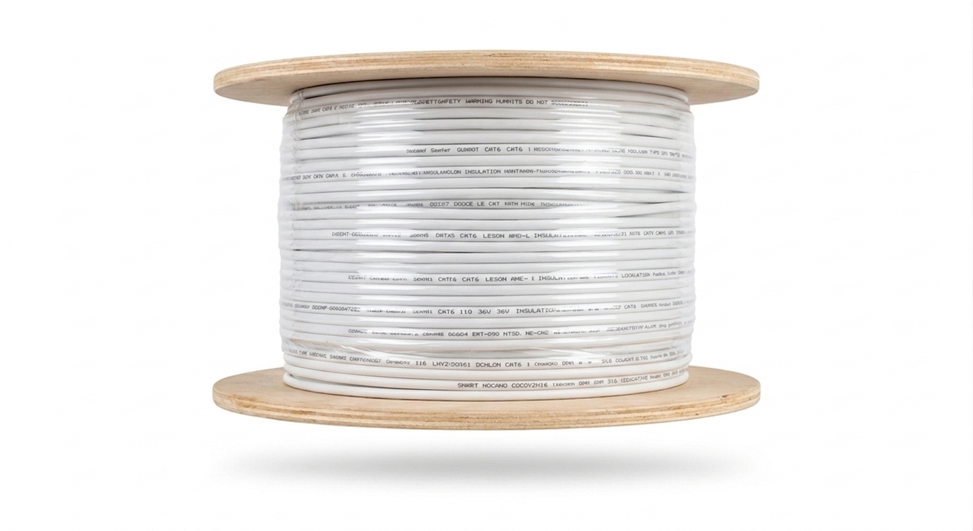 Enhance Coaxial RG-6 Dual copper Shield 300 Yards - White PVC